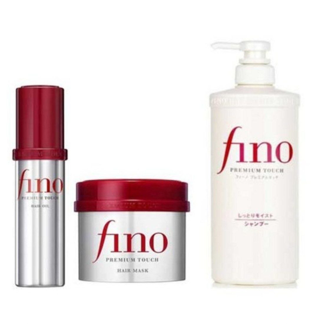 Mashhur Yapon brendi Shiseido Fino soch parvarishi uchun toʻplam